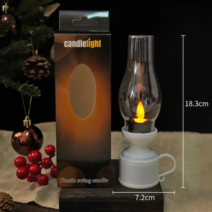 LED-Kerze | Flackernd | Flammenlose Sicherheit | Kunststoff