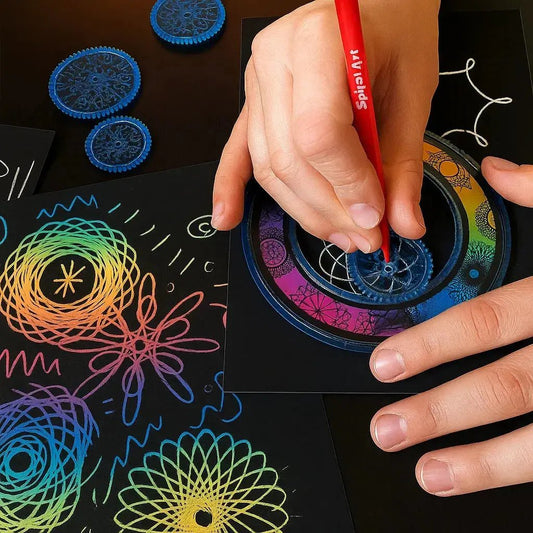 22-teiliges Spiral-Lineal-Set – Kreatives Zeichnen mit System