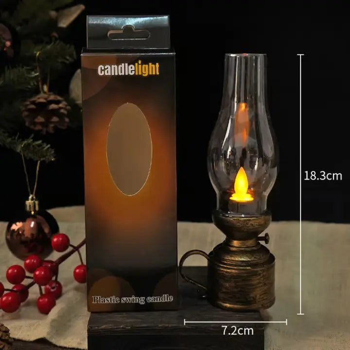 LED-Kerze | Flackernd | Flammenlose Sicherheit | Kunststoff