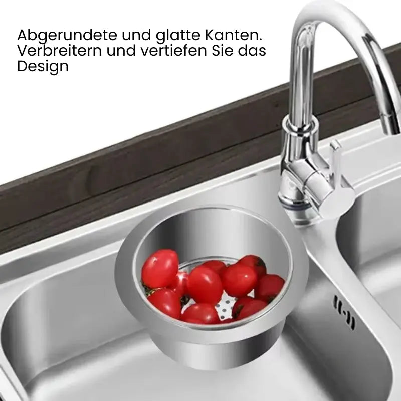 Spülsieb | Platzsparend | Verhindert Verstopfungen | Edelstahl