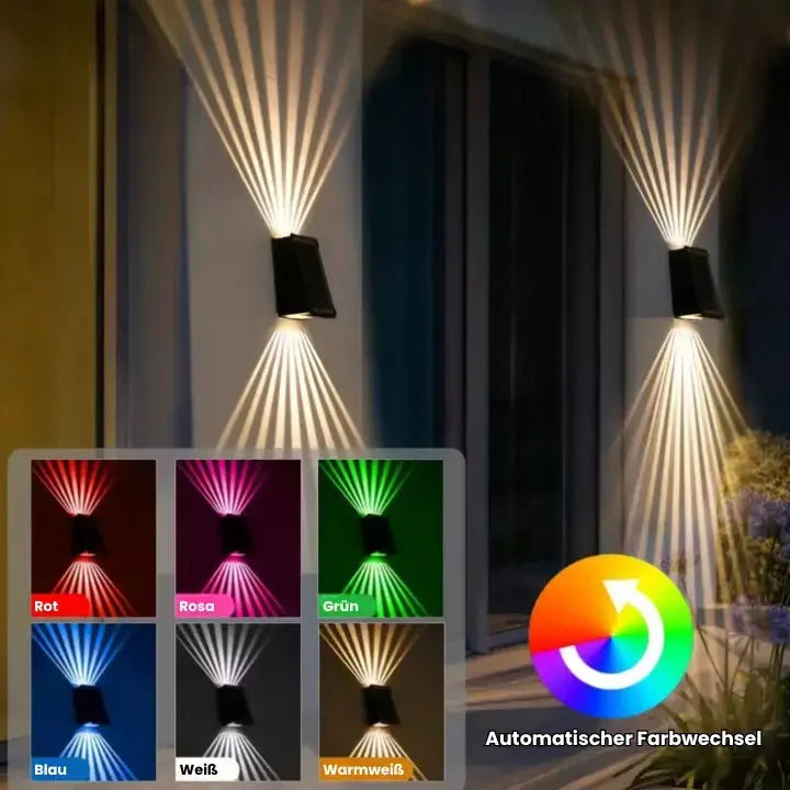 Außenwandlampe | Dämmerungssensor | Automatische Lichtsteuerung | Kunststoff