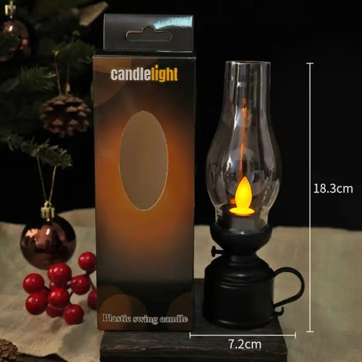 LED-Kerze | Flackernd | Flammenlose Sicherheit | Kunststoff
