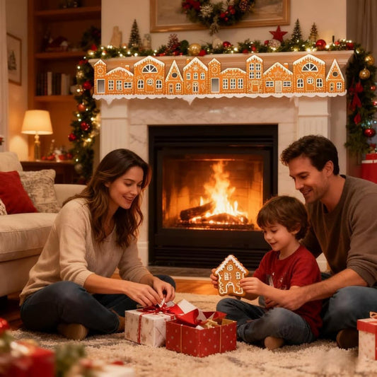 LED-Lebkuchenhaus-Deko