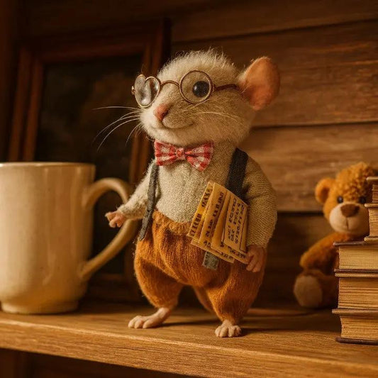 Handgefertigte Filz‑Maus (Unikat) – Jetzt 2 Stück zum Preis von 1 – ideale Geschenkidee