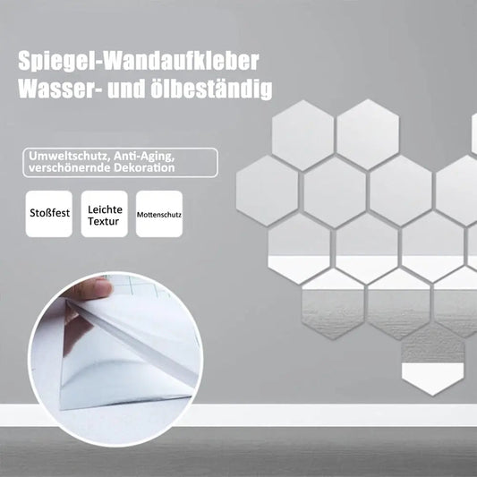 Ultra-flexibler Spiegel-Wandaufkleber – sicher und bruchsicher