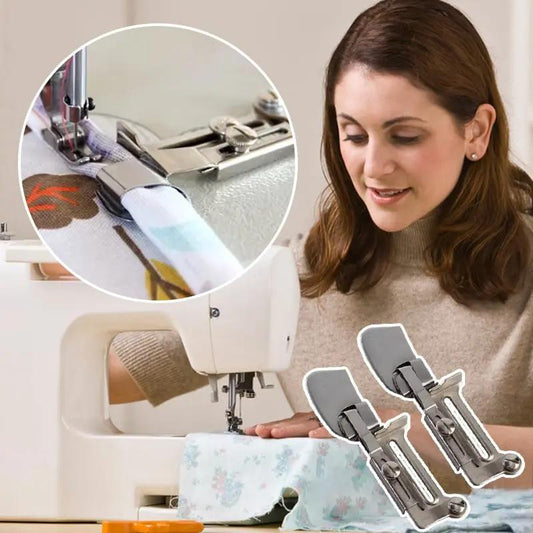 Verstellbarer Rollsaumfuß für präzise Nähabschlüsse