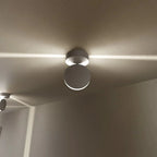LED-Wandleuchte mit 360° drehbarem Licht und beidseitigem quadratischem Lichteffekt, wasserabweisend