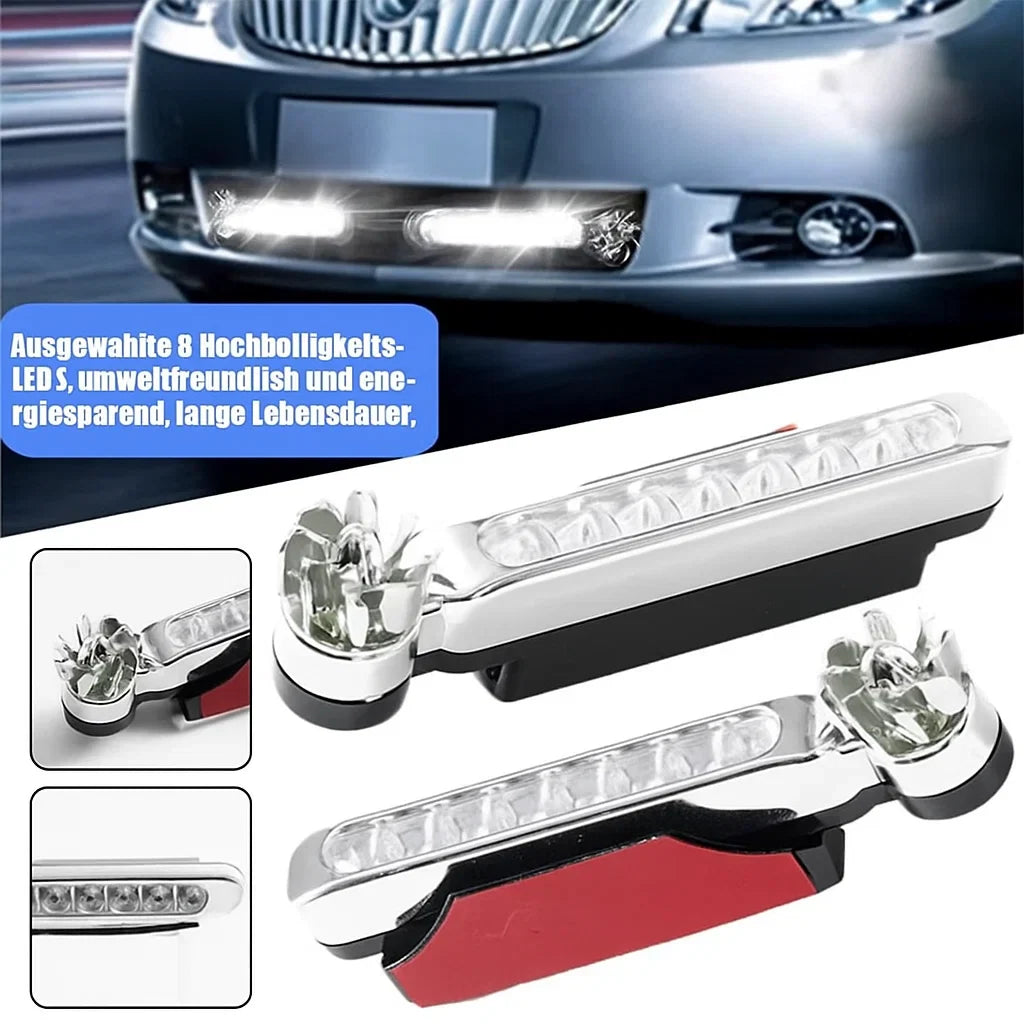 Windbetriebenes Auto-LED-Licht | Hell, wetterfest & stromfrei (2 Stück)