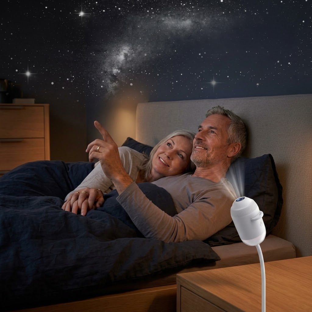 USB-Sternenhimmel-Projektor mit 12 Motiven