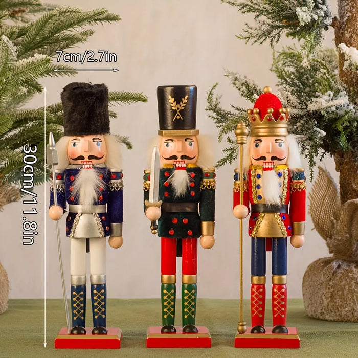 Holz-Nussknacker Soldatenfigur mit Handbemalung
