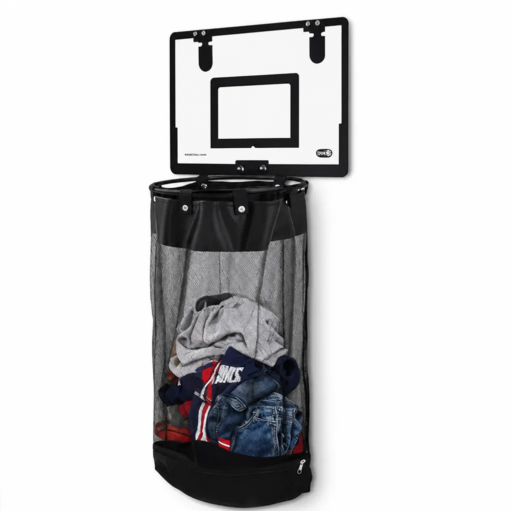 Wäschekorb im Basketball-Design, atmungsaktiver Netzkorb zum Aufhängen