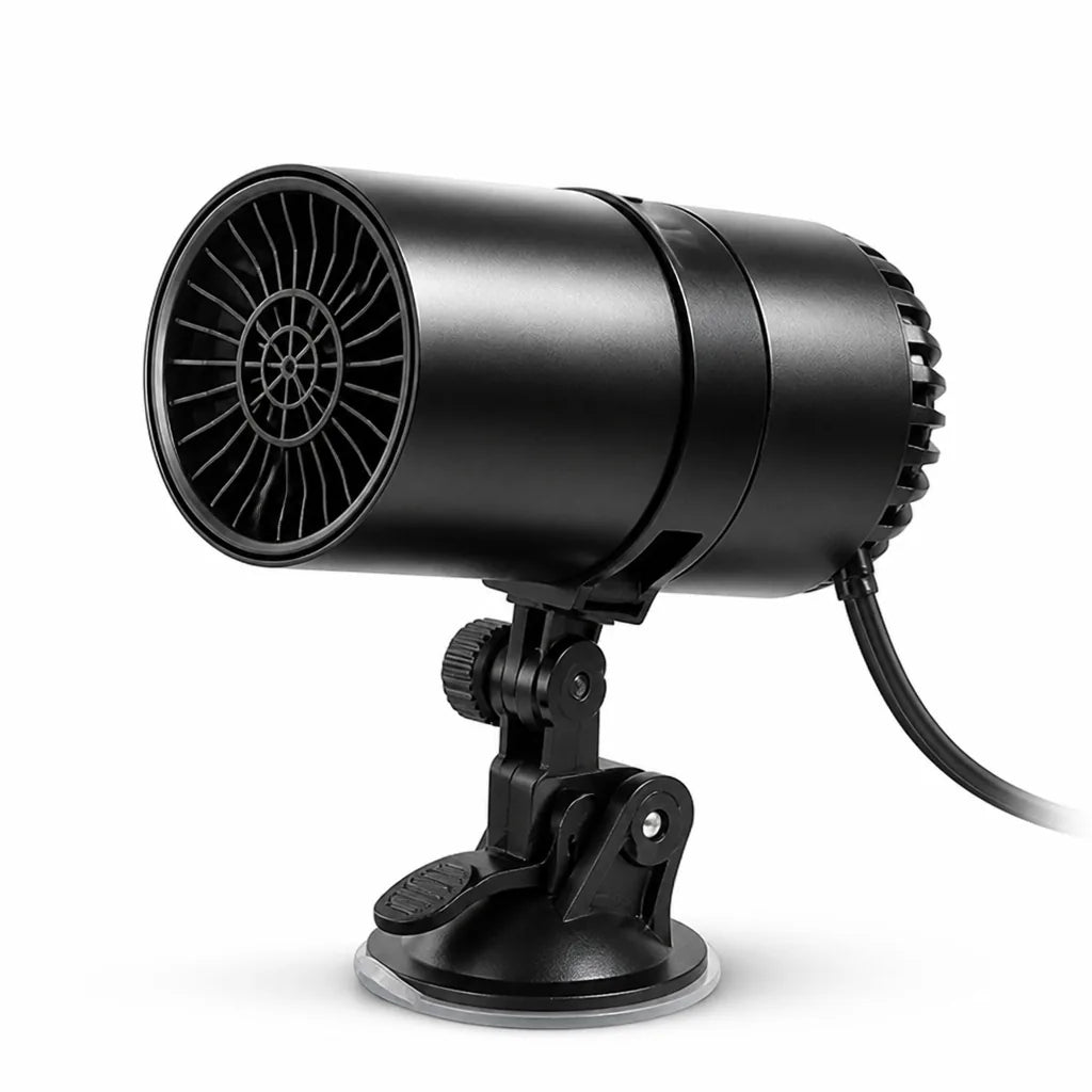 Auto Heizlüfter und Frontscheiben-Entfroster, 12 V, 150 W, mit 360 Grad verstellbarer Halterung