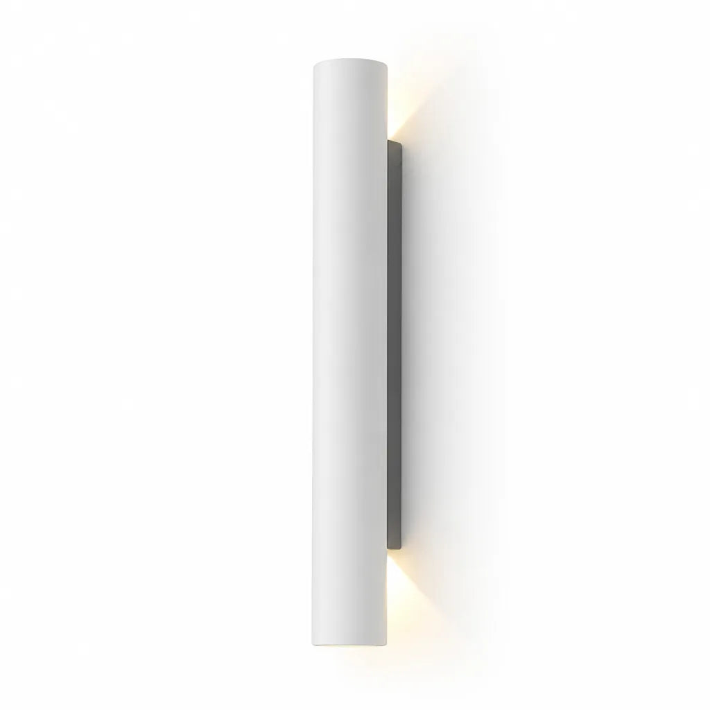 LED-Wandleuchte, zylindrisch mit diffusem Licht, Metall und Acryl