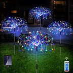 Solar-Gartenleuchte Feuerwerk-Design mit 120 LEDs