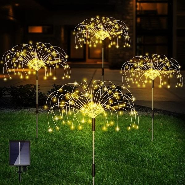 Solar-Gartenleuchten Feuerwerk-Optik mit 120 LEDs