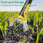 Ergonomische Gartenhacke mit langem Stiel