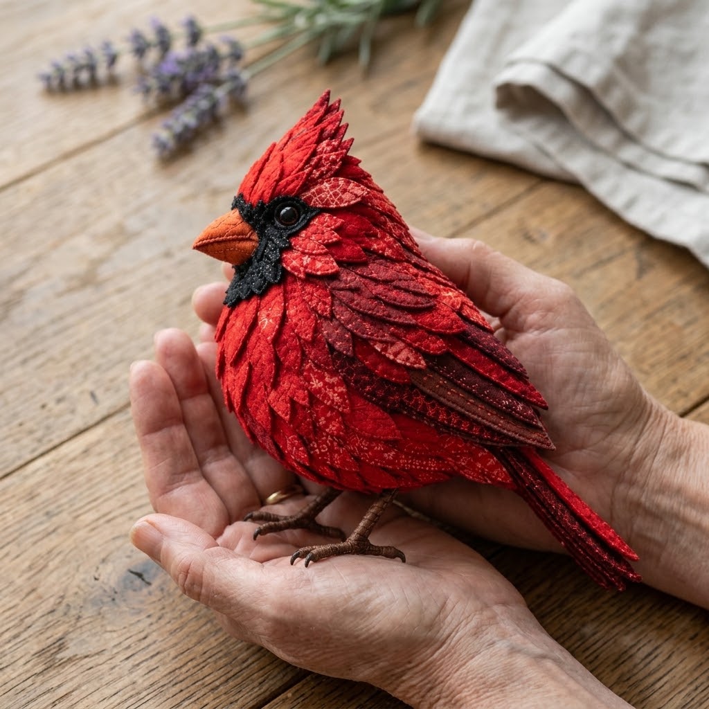 3D-Filz-Vogel Nähset mit Anleitung
