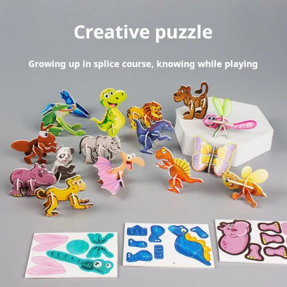 100-teiliges Tierfiguren-Set – Lernspielzeug zur Förderung der Kreativität von Kindern