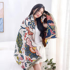 Baumwoll-Handtuch mit floralen Motiven