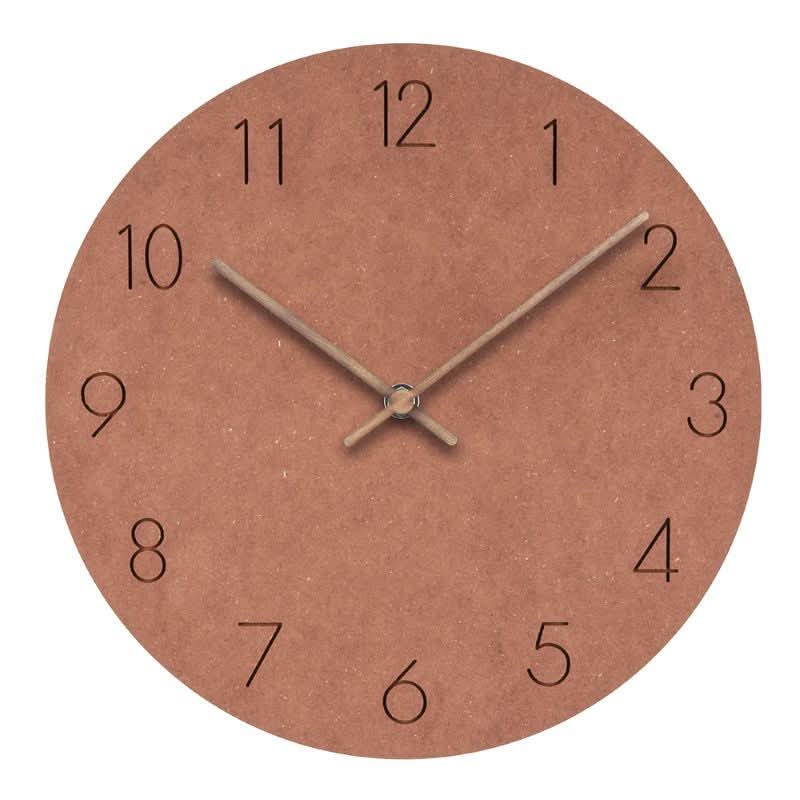 Wanduhr skandinavischen Stil – Lautlos mit Walnusszeiger
