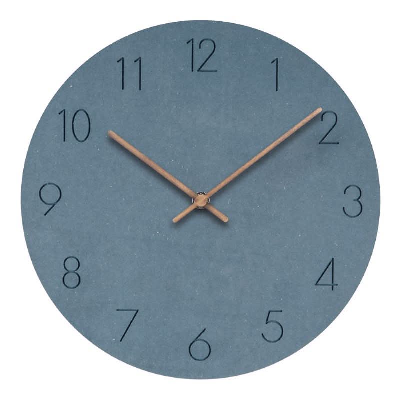 Wanduhr skandinavischen Stil – Lautlos mit Walnusszeiger