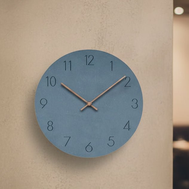 Wanduhr skandinavischen Stil – Lautlos mit Walnusszeiger