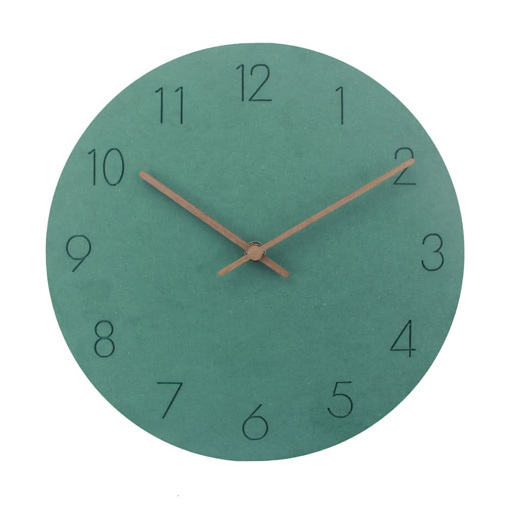 Wanduhr skandinavischen Stil – Lautlos mit Walnusszeiger