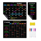Magnetisches Kalender-Set für Kühlschrank mit Monats- und Wochenplaner