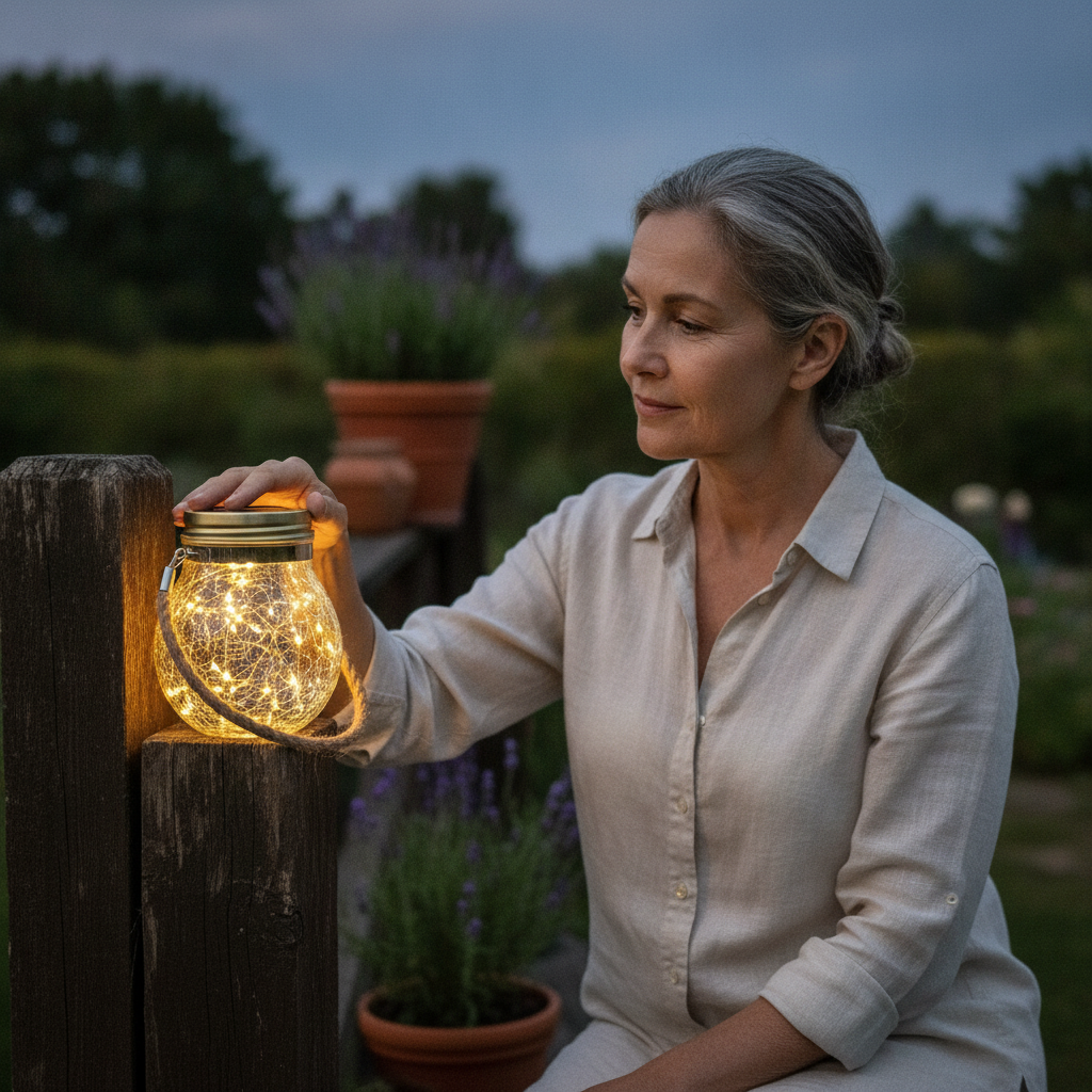 Solar-Gartenleuchte mit Crackle-Glas — founder_testimonial.right_image