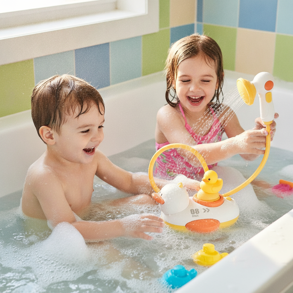Wasserspiel Badeente mit automatischer Fontäne — founder_testimonial.right_image