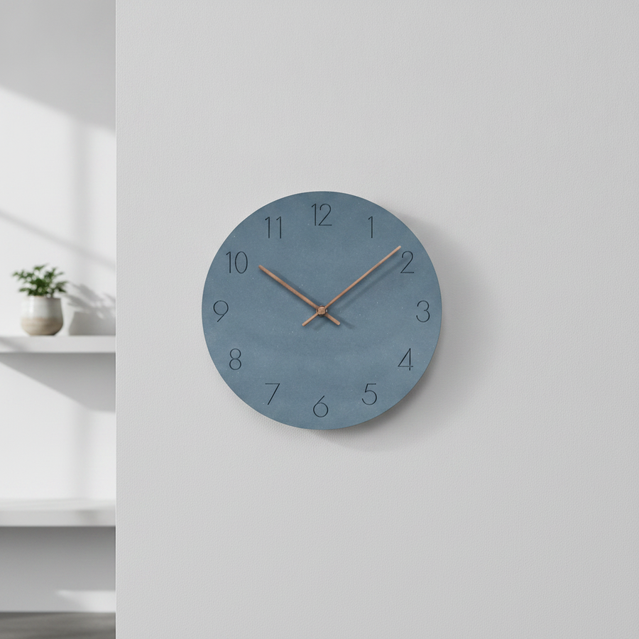 Wanduhr skandinavischen Stil – Lautlos mit Walnusszeiger — product_feature_cards.image_1