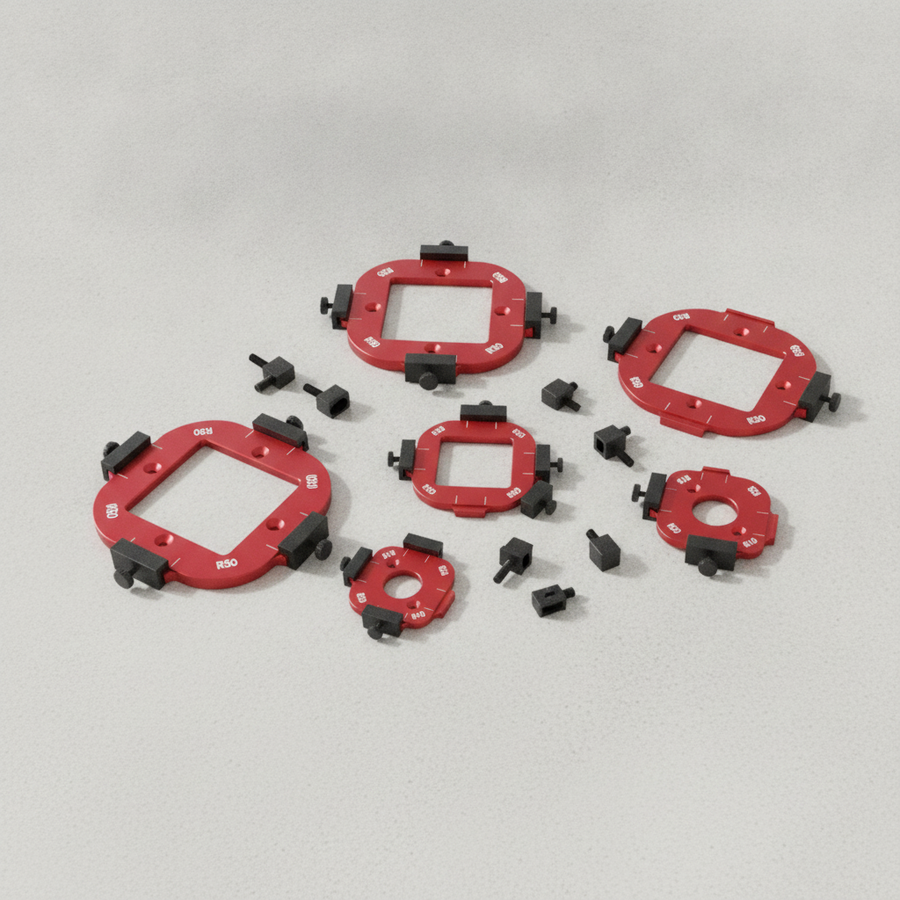 Rundschnitt-Führungsschablone mit 8 Radiusoptionen — product_feature_cards.image_1