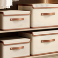 Faltbare Aufbewahrungsbox mit Deckel und Griffen