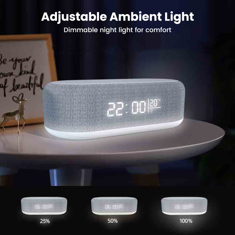Multifunktions-Ladestation mit Wecker und LED-Licht