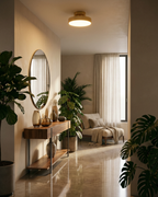 LED-Deckenleuchte rund mit dimmbarem warmweissem Licht