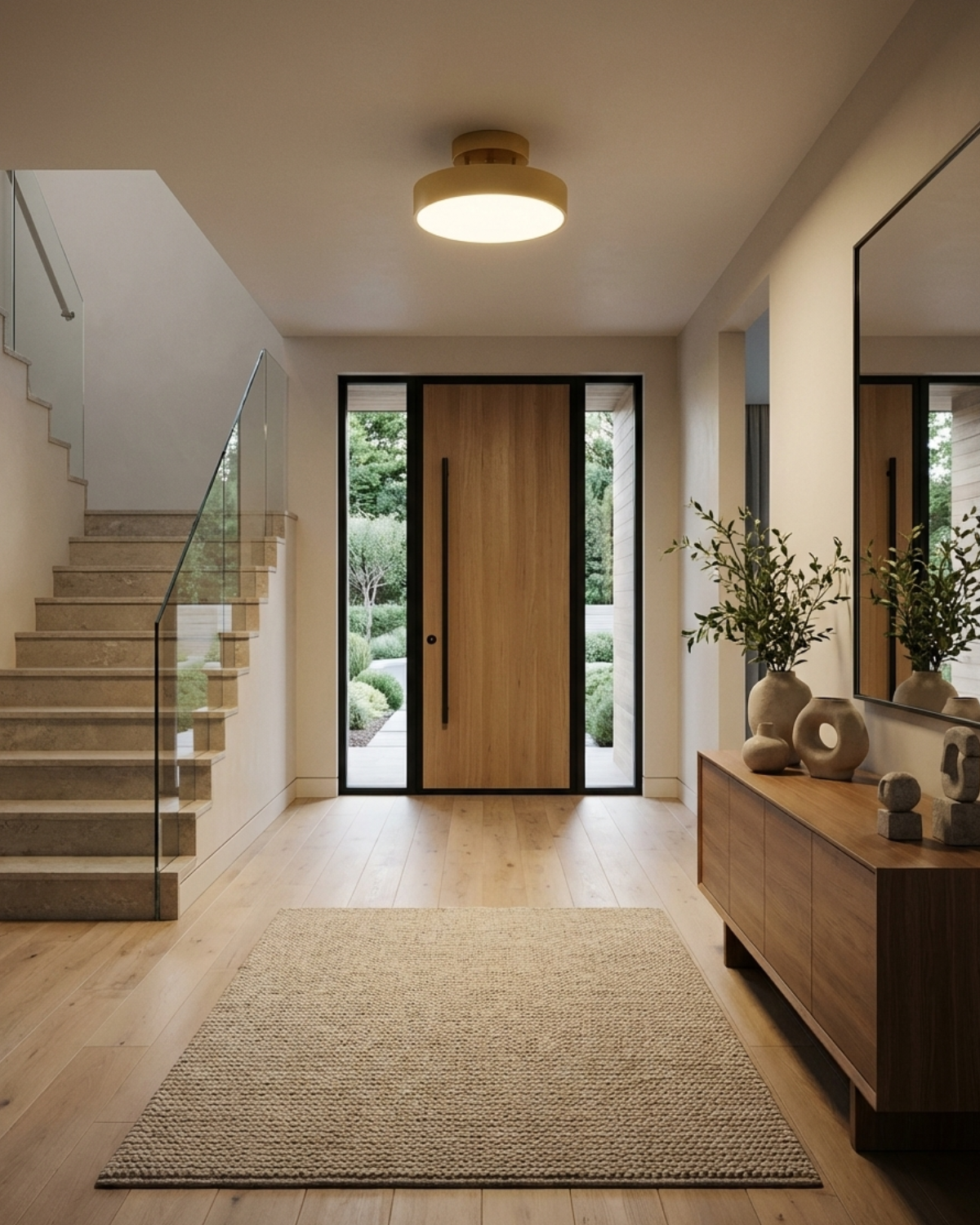 LED-Deckenleuchte rund mit dimmbarem warmweissem Licht