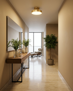 LED-Deckenleuchte rund mit dimmbarem warmweissem Licht