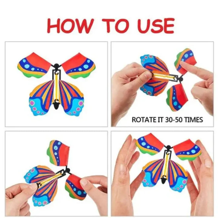 15 Stück Magische Fliegende Schmetterlinge