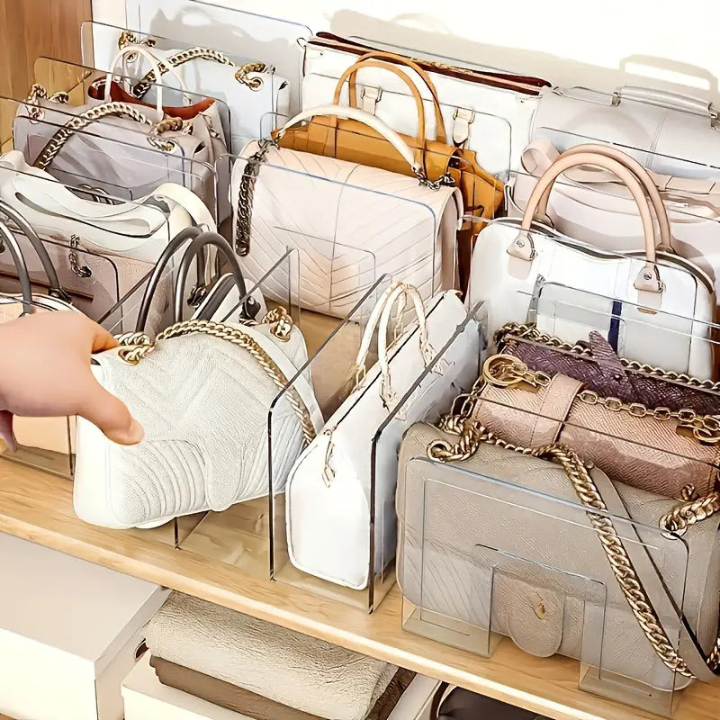 Acryl Handtaschen-Organizer mit stapelbarem Design