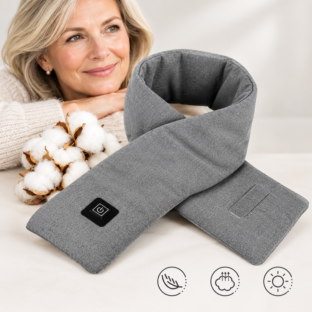 Heizschal Fleece mit 3 Wärmestufen