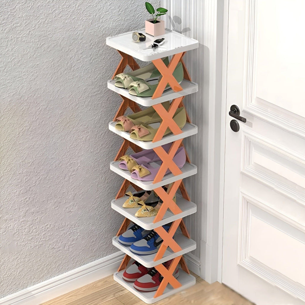Schuhregal faltbar mit mehreren Ebenen