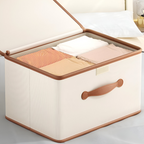 Faltbare Aufbewahrungsbox mit Deckel und Griffen