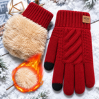 Thermo-Fleece Handschuhe mit Touchscreen-Spitzen