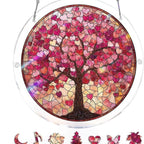 Acryl Puzzle-Fensterbild mit Lebensbaum-Motiv