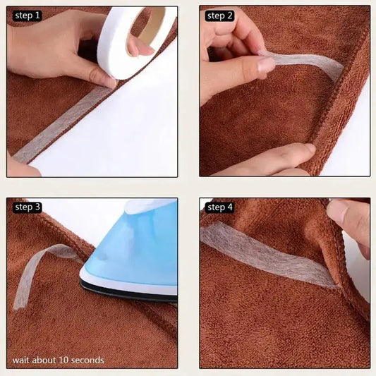 1+1 Gratis | Bügelband mit doppelseitigem Klebstoff für Näh- und DIY-Projekte