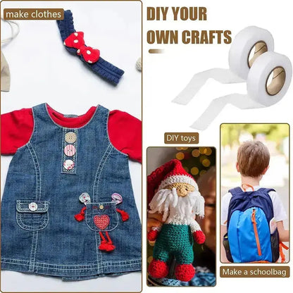 1+1 Gratis | Bügelband mit doppelseitigem Klebstoff für Näh- und DIY-Projekte