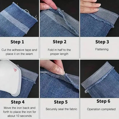 1+1 Gratis | Bügelband mit doppelseitigem Klebstoff für Näh- und DIY-Projekte