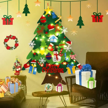 1+1 Gratis | ChristTree™️ DIY Filz-Weihnachtsbaum (32 Stück Ornamente)