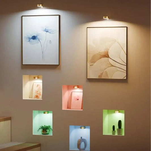 1+1 Gratis | Magnetische LED-Bilderleuchte – Dimmbar & wiederaufladbar