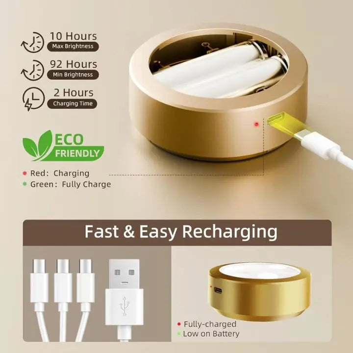 1+1 Gratis | Magnetische LED-Bilderleuchte – Dimmbar & wiederaufladbar